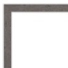 18" x 52" Non-Beveled Rustic Plank Gray Narrow Full Length on The Door Mirror - Amanti Art - 3 of 4