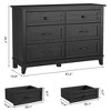 Garvee 6 Dresser for Bedroom, 47.2" Wide Drawer Dresser with Storage Freestanding, Wooden Closet Storage Chest for Living Room, Bedroom - 2 of 4