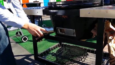 BBQ Dragon Stainless Steel Cordless Grill Fan with Adjustable Clamp