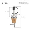 Unique Bargains Integrated Dust-proof Cap Stainless Steel Olive Oil Wine Bottle Pourers - 2 of 4