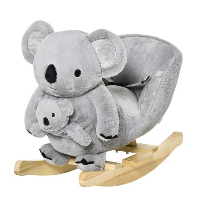VYNXARIA Cuddly Grey Koala - Shaped Rocker: Ideal for Your Little One's Playtime