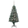 vidaXL Artificial Christmas Tree Green 70.9" PVC and Steel and Plastic - 2 of 4