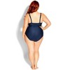 Women's Plus Size Java 1 Piece - navy | CITY CHIC - 3 of 4