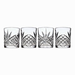 Godinger Silver Set of 4 Dublin Crystal Double Old Fashion Glasses: 11 oz Capacity, Hand Wash, Clear Drinkware for All Ages - 1 of 3