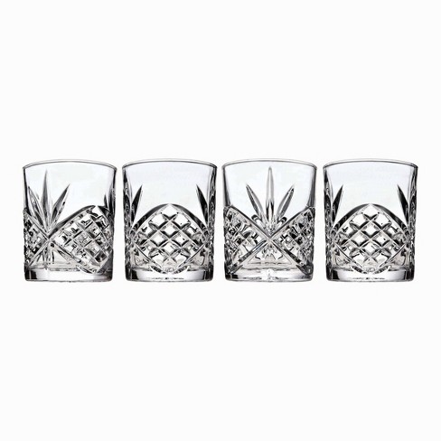 Godinger Silver Set of 4 Dublin Crystal Double Old Fashion Glasses: 11 oz Capacity, Hand Wash, Clear Drinkware for All Ages - image 1 of 3