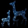 VidaXL Acrylic Reindeer Family Christmas Decoration 160 LED Cold White - 2 of 4