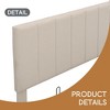 Lift-up Upholstered Platform Bed with Storage, Full-Size Bed Frame with Hydraulic System and Vertical Channel Headboard - Leovsnove - 4 of 4