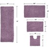 Fantasia Bath Rug Collection Cotton Shaggy Pattern Tufted Set of 4 Bath Rug Set - Home Weavers - 2 of 3