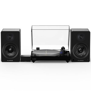Fluance RT85 Reference High Fidelity Vinyl Turntable, PA10 Phono Preamp and Ai61 Powered 6.5" Stereo Bookshelf Speakers - 1 of 4