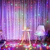 Twinkle Star LED Window Curtain String Lights for Christmas, Wedding, Party, Garden, Indoor & Outdoor Decor - 2 of 4