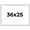 PosterPalooza | Sculpted White Picture Frame - UV Acrylic, Backing Board, Hanging Hardware Included - 2 of 4