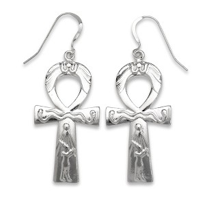 Better Jewelry, Key of Life .925 Sterling Silver Ankh Earrings - 1 of 1