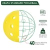 Unique Bargains 40 Holes Outdoor Pickleball Balls for Amateurs Sport 4 Pcs - 2 of 4