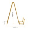 Unique Bargains Iron Durable Picture Frame Book Decorative Easels or Plate Stands 5 Pcs - 2 of 4