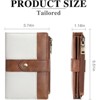 Clotth Womens Wallet RFID Blocking PU Leather Slim Bifold Wallet -with 13 Slots,3 ID Windows & Zipper Pocket,for Daily Carry,Travel - 3 of 4