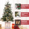 Christmas Tree with 78 Multi-Color  Lights, 3 Ft Pre-Lit Artificial Christmas Decoration - 4 of 4
