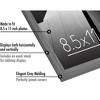 Americanflat 8.5x11 Picture Frame with Shatter-Resistant Glass - Thin Border Photo Frame for Wall and Tabletop Display - Grey - 3 of 4