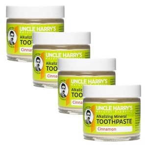 Uncle Harry's Cinnamon Remineralizing Toothpaste | Natural Whitening Toothpaste Freshens Breath & Promotes Enamel | Vegan Fluoride Free Toothpaste - 1 of 3