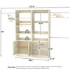 Aheaplus 49" - 128" Wooden Wardrobe System with Adjustable Shelves and Drawers - 4 of 4