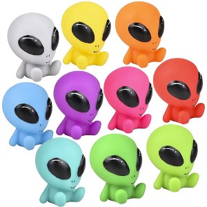 ArtCreativity Rubber Galactic Aliens Toys (Set of 10) - 1 of 4