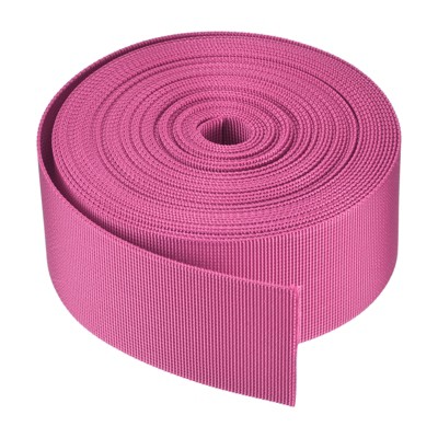 Unique Bargains Flexible Tight Weave Flat Nylon Webbing Strap for Luggage-rack Light Rose Red