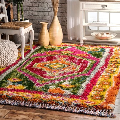 Nuloom Shania Medallion Shaggy Indoor Area Rug