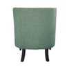 Sapphtopaz 1pc Accent Chair with  Button Tufted Textured Fabric Solid Wood Lounge Chair Living Room Chair Comfy Chair for Living Room Bedroom Studio - 4 of 4