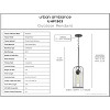 Urban Ambiance Luxury Farmhouse Outdoor Pendant 15.375''H x 7.5''W,  Midnight Black Finish,  Henderson Collection, UHP1303 - 3 of 4