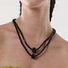 SOHI Women's Onyx Black The Mirror Multi-Layer Necklace - 4 of 4