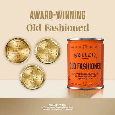 Bulleit Old Fashioned Cocktail - 4pk/100ml Cans