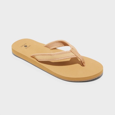 Women's Nona Thong Sandals - Shade & Shore™ Tan 8 : Target