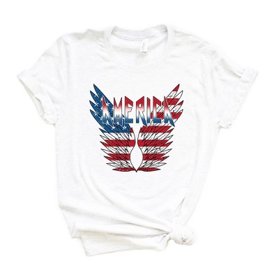 Simply Sage Market Women's America Wings Short Sleeve Graphic Tee