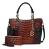 MKF Collection Merlina Faux Crocodile-Embossed Women’s Tote Bag & matching Wallet by Mia K - 2 of 4