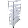 FONTOI 7 Tier Wire Shelving Unit, Adjustable Storage Racks with Wheels & Shelf Liners for Kitchen, Garage, Chrome, 48"*82"*18" - 2 of 4