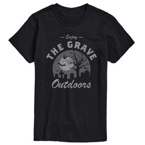 Men's - Instant Message - Enjoy The Grave Outdoors Short Sleeve Graphic T-Shirt - 1 of 4
