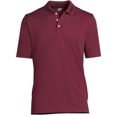 Lands' End Men's Short Sleeve Solid Active Polo Shirt