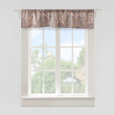 Kasey Paisley Window Valance - Brown