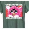 Women's - Furby - Cute Inside Chaos Inside Short Sleeve Graphic T-Shirt - image 2 of 4