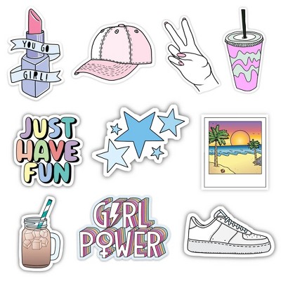 Big Moods Vsco Aesthetic Sticker Pack 5pc : Target