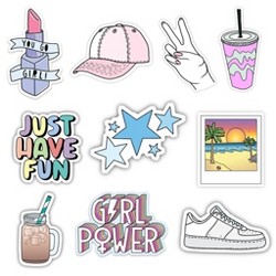 Big Moods Aesthetic Sticker Pack 10pc : Target