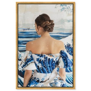 Art Remedy Great Wave Dress Fashion and Glam Wall Art Framed - 1 of 4