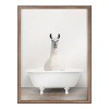 18" x 24" Blake Alpaca in the Tub Color Framed Printed Glass Gold - Kate & Laurel All Things Decor - 2 of 4