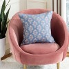 Seanna Pillow - Blue/Tan - 20"X20" - Safavieh - 2 of 3