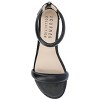 Journee Collection Womens Peytonn Back Heel Zip Ankle Strap Sandals Black 7 - 4 of 4