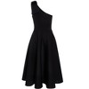 Scuba One-Shoulder Bow Skater Midi Dress - 4 of 4