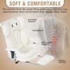 Efomao Big and Tall Office Chair with Footrest - High Back Computer Chair with Adjustable Armrests, Wide Seat Executive Desk Chair, White - 2 of 4