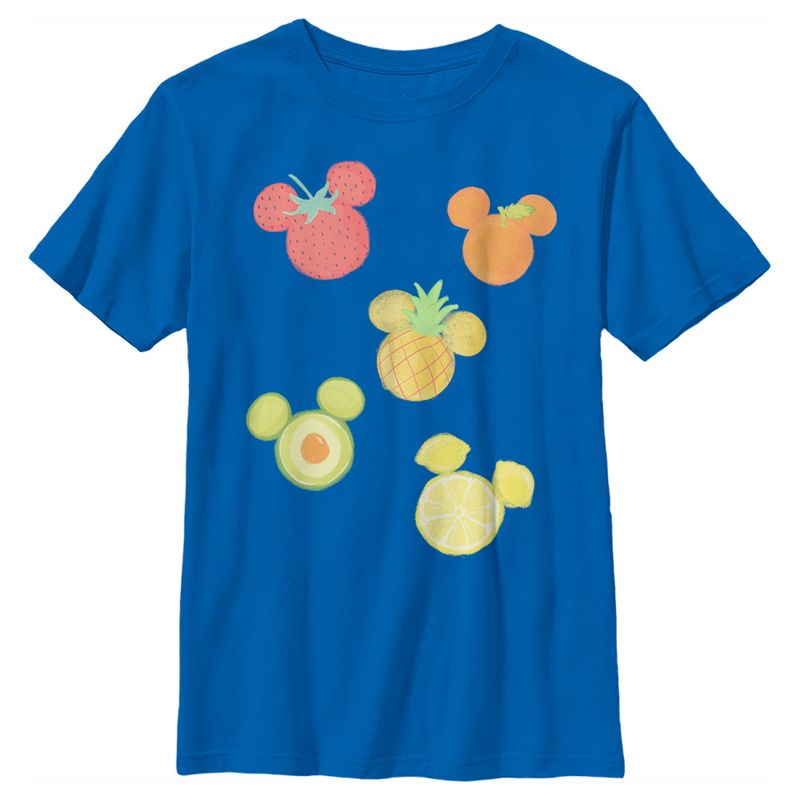 Boy's Disney Mickey Mouse Fruit Silhouettes T-Shirt, 1 of 6