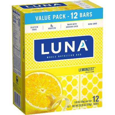 LUNA LemonZest Nutrition Bars
