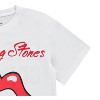 Rolling Stones Ladies Fashion Shirt - Ladies Classic Rolling Stones Clothing - Mick Jagger, Keith Richards, Charlie Watts Tee (White, X-Large) - 4 of 4