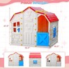 Infans Kids Playhouse Realistic Cottage Playhouse w/ Openable Windows & Working Door - 2 of 4